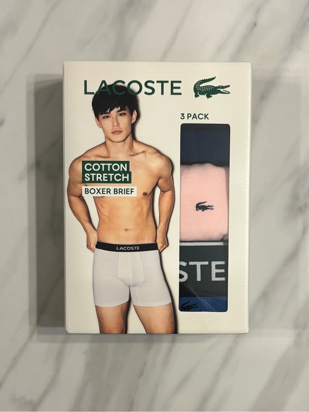 Men’s Lacoste 3 Pack Boxer Briefs
